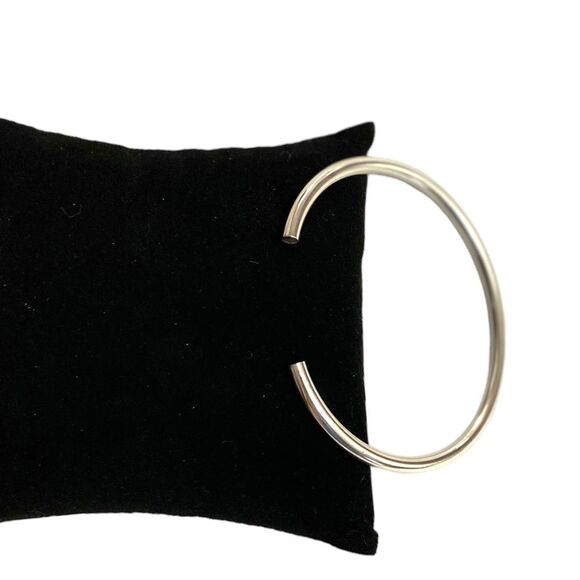 Sterling Silver Open Cuff Bangle Bracelets Jewelry NEW - Picture 2 of 5